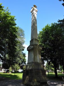 Monument prior to restoration