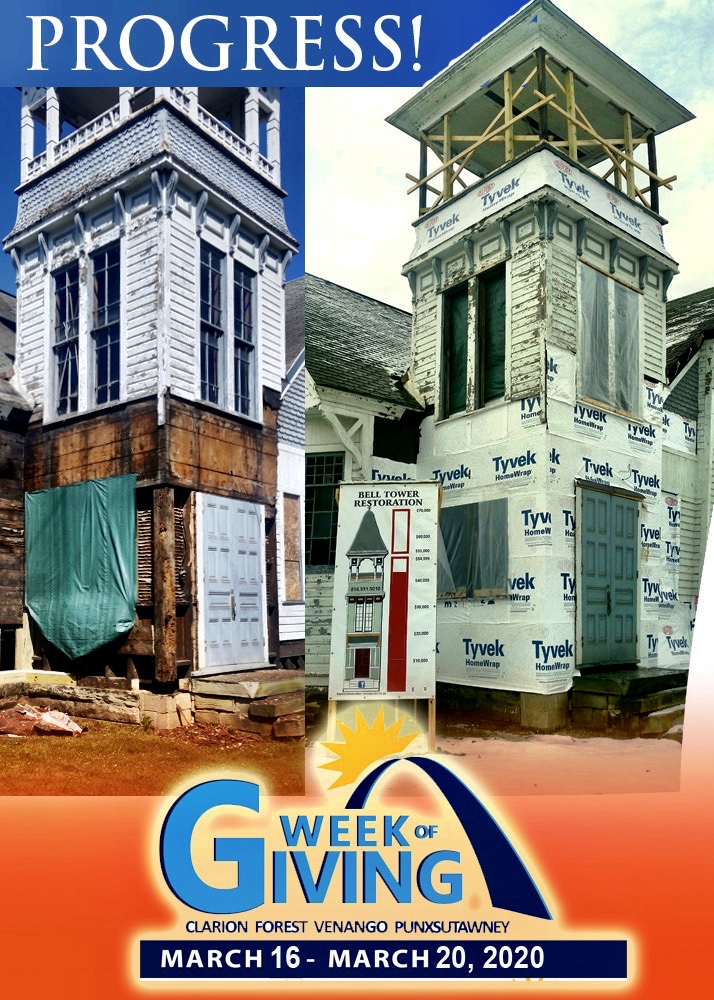 Progress on restoring the Old Lutheran Church Tower